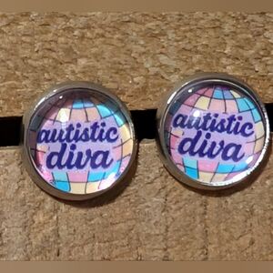 💟 Autistic Diva Handmade Stud Earrings